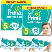 فروش پوشک پمپرز پریما ترک سایز 5 تعداد 52 عددی